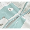 thumbnail image 6 of WIBACKER Baby Sleep Sack TOG 0.5 Wearable Blanket for Babies 100% Cotton 2-Way Zipper 0-6 Months Newborn, 6 of 15