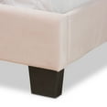 thumbnail image 6 of Baxton Studio Tamira Contemporary/Modern Velvet Tufted Panel Bed, Full, Light Pink/Black, 6 of 9