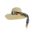 thumbnail image 1 of Sombrero de Playa Con Liston Para Mujeres Ala Ancha 42 cm beige, 1 of 6