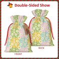 thumbnail image 2 of Pofeuu Daisies Flowers Print Burlap Bags with Drawstrings Drawstring Gift Bags Pouch Bag for Thankgiving Birthday Party Gift Wrapping Treats and Party Favors-Small, 2 of 9