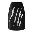 thumbnail image 2 of Effete Feline Claw Marks Scratch Women Pencil Skirt (AOP), 2 of 7
