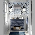 thumbnail image 2 of S4sassy Self-Stick Decorative Wallpaper, Artistic Bloom Print Wall Paper, Vinyl Waterproof Contact Paper, Blue, 25"x360" Removable Renter Friendly Wall Covering For Bedroom, Livingroom, Dining room, 2 of 8