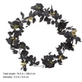 thumbnail image 3 of KAKOWELY 1 planta artificial colgante, decoración creativa de pared con rosas (negra), 3 of 4