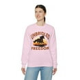 thumbnail image 6 of Adult Women's Horse Running Into Sunset Crewneck Sweatshirt, Quarter Horse, 6 of 7