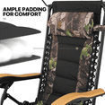 thumbnail image 4 of MoNiBloom Zero Gravity Chair Set of 2 with Canopy Shade, Patio Folding Anti Gravity Recliner, Foldable Outdoor Lounger with Cup Holder Tray for Beach Camping, Jungle, 4 of 11