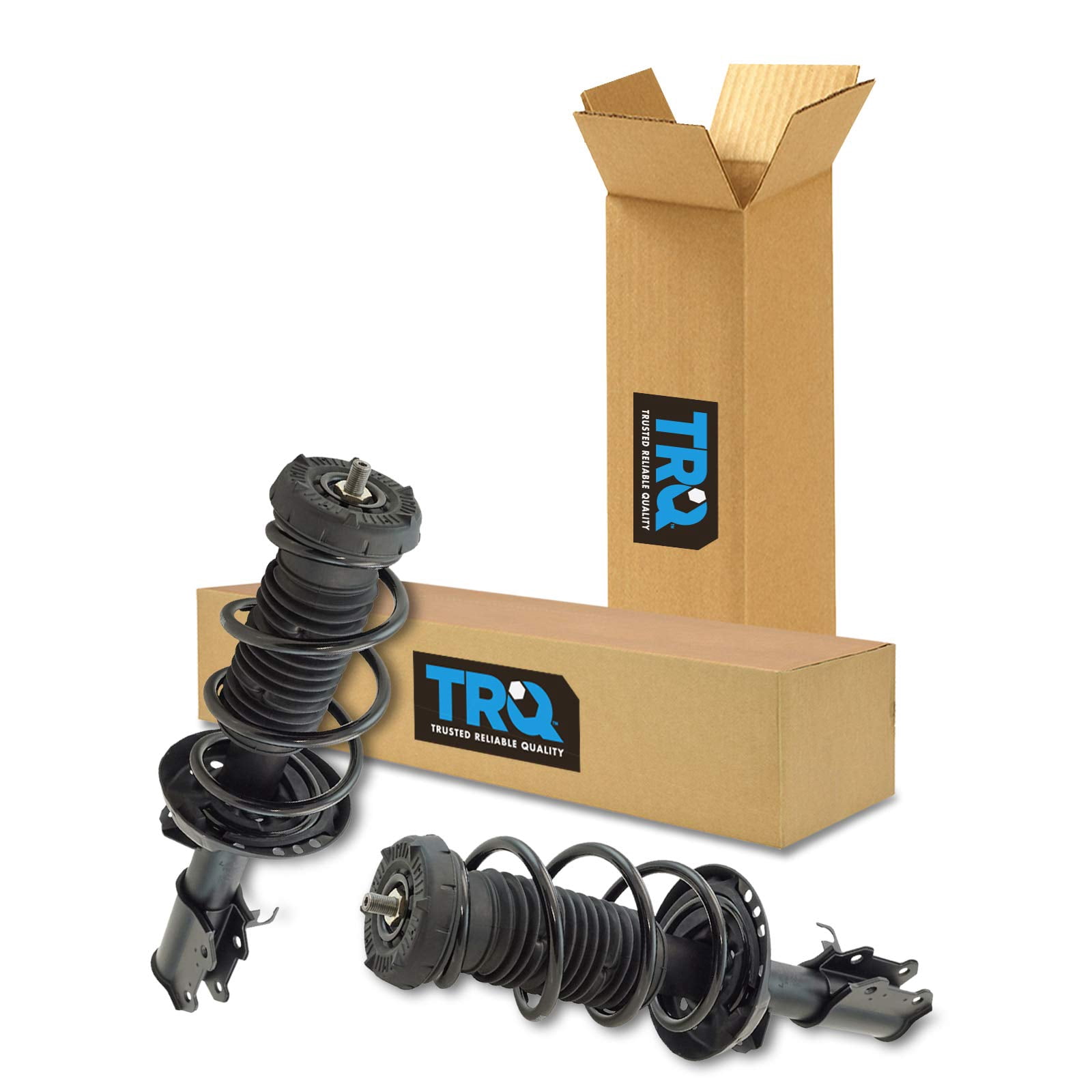 TRQ Front Strut & Coil Spring Assembly Set - Driver & Passenger Sides For 05-09 Chevy Uplander, Buick Terraza