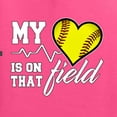 thumbnail image 2 of Wild Bobby, My Heart Is On That Tennis Field, Sports, Unisex Graphic Hoodie Sweatshirt, Neon Pink, XX-Large, 2 of 4