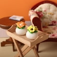 thumbnail image 4 of Kripyery Dollhouse Flower Realistic High Reduction Clay 1:12 Mini Flower Potted Plant Model Play House Toy Home Decor, 4 of 8