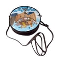 thumbnail image 4 of Lsque Animals on Noah's Ark Floating Pattern Shoulder Bag – Microfiber Leather Crossbody with Detachable Strap & Handle Ring, Waterproof & Durable, Elegant Everyday Carry, 4 of 5