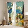 thumbnail image 3 of Feelyou Est Cycling Sleep Blackout Curtains Set of 2 (52x84 Each) for Teen, Western Farmhouse Window Curtains, Outdoor Sports Theme Curtains and Drapes, Black Out Curtains Decor, 3 of 6