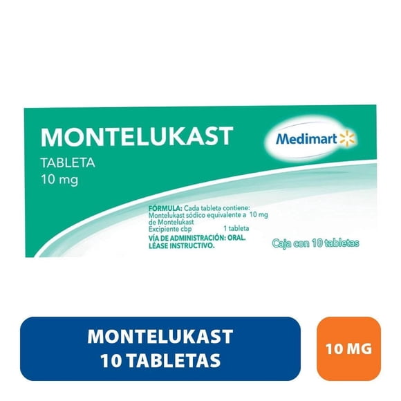 Montelukast Medimart 10 mg, 10 tabletas