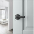 thumbnail image 2 of baldwin federal privacy door lever with traditional round rose, 2 of 3