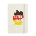 thumbnail image 1 of Salutation Allemande Hello Carte Contour Cahier Tissu Officiel Couverture Rigide Journal Journal Journal, 1 of 3