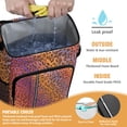 thumbnail image 2 of Travel Cooler Bag - Orange and Purple Of Leopard Print Camping Beer Cooler Backpack with Bottle Opener- Waterproof Insulated Picnic Backpacks - Cooler Bag for Beach, 2 of 6