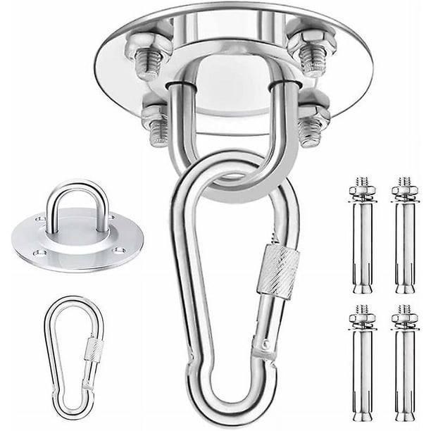 Ganchos de techo resistentes YONGSHENG kit para colgar hamacas de Acero inoxidable Capacidad de 450 kg rotación de 180