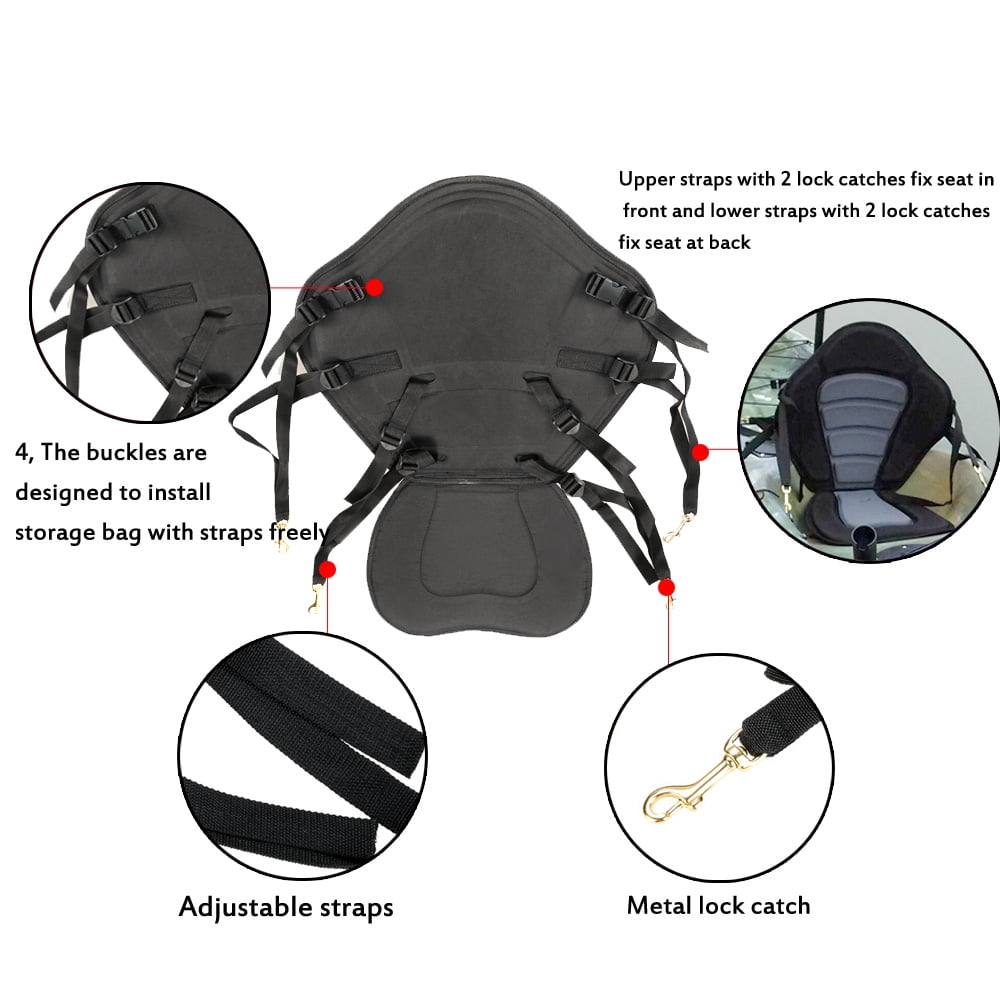 Deluxe Padded Kayak / Boat Seat Soft and Antiskid Padded Base High