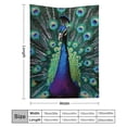 thumbnail image 3 of FCXZI Peacock Feathers Album Soft Flannel Blanket for All Seasons 40*50in, 3 of 7