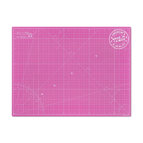 Elan Cutting Mat A2 Pink & Purple, Self Healing Cutting Mat 18x24 Inch, 5-Ply Craft Board Pink, Hobby Board for Crafts 18x24 Inch