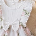 thumbnail image 6 of Wxirdiow Girls Clothes Baby Girl Flower Dress Summer Toddler Dresses Princess Birthday Wedding Party Tulle Dress for Girls White Size,18-24 Months, 6 of 7
