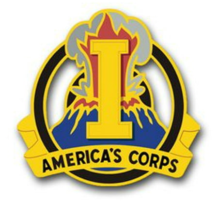 United States Army 1st US Army Corps Unit Crest Patch Decal Sticker