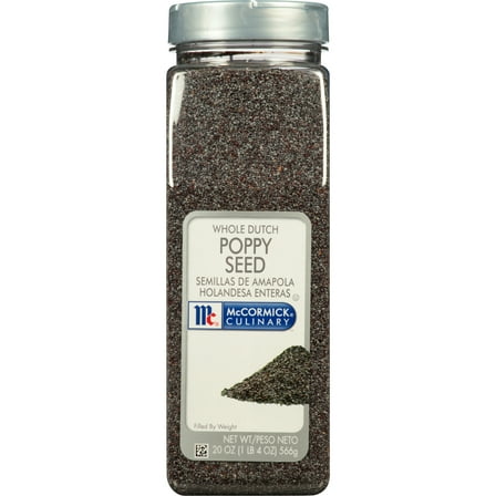McCormick Culinary Kosher Whole Dutch Poppy Seed, 20.0 oz Bottle