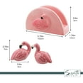 thumbnail image 5 of Servette Home Durable Flamingo Standing Napkin Holder for Table & Flamingo Salt and Pepper Shakers, 5 of 7