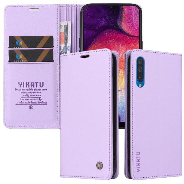 Funda para Samsung Galaxy A50/A30S/A30S Estuche de Cuero PU Tipo Cartera con Ranuras para Tarjetas y Cierre Magnético