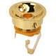 thumbnail image 1 of Conector de salida estéreo de guitarra Bling Bling metal dorado, 1 of 12