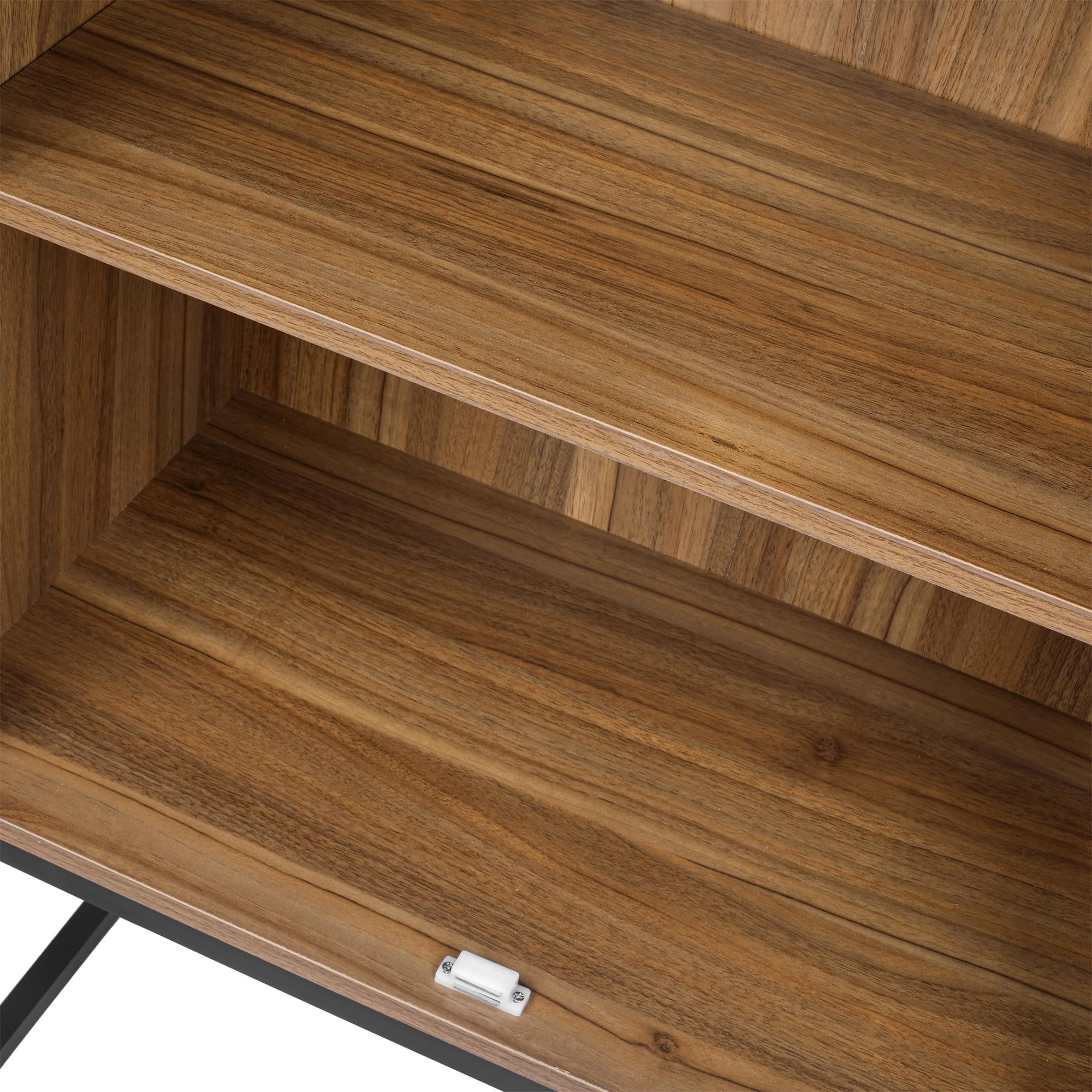 YYAo 2 Door Kitchen Cabinets, Easy Assembly Rattan Pantry Cabinets with Adjustable Shelf for Living Room Bedroom, Walnut YYAo 2 Door Kitchen Cabinets, Easy Assembly Rattan Pantry Cabinets with Adjustable Shelf for Living Room Bedroom, Walnut