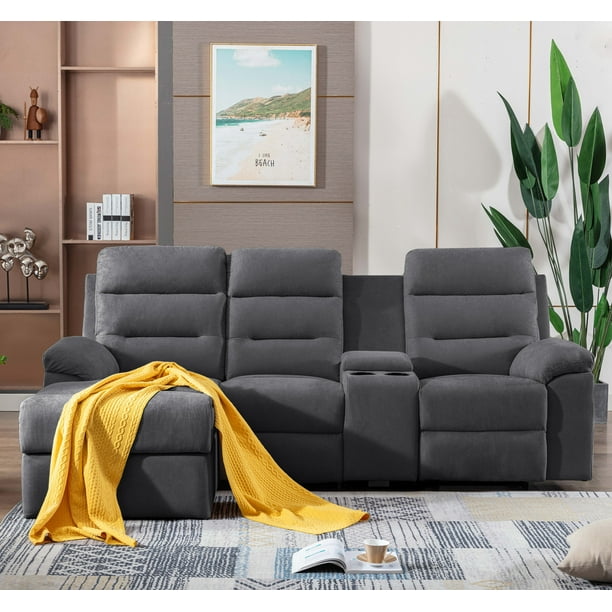 Recliner Sofa With Chaise Lounge Baci Living Room