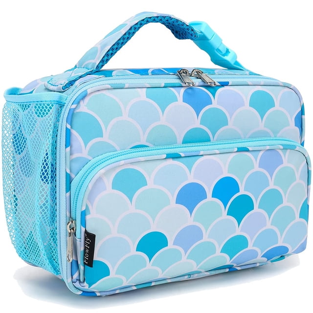 Lonchera FlowFly Kids con aislamiento térmico para el regreso a clases, diseño de sirena