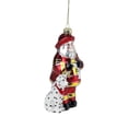 thumbnail image 3 of Fireman Santa Claus with Dalmatian Glass Christmas Ornament - 5" - Red and White, 3 of 4