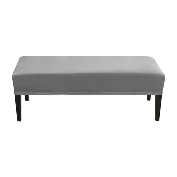 Bathroom Accessories Velvet Silver Fox Flannel Stretch Bench Cover Dust Cover Bench Cover Medium Gray