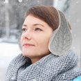 thumbnail image 2 of Unisex Warm Knit Earmuffs, Foldable Ear Warmers Adjustable Knitted Earmuffs with Fuzzy Lining Unisex Furry Winter Earmuffs, Warm Knit Earmuffs, Suitable for Leisure, Hiking, Cycling, Traveling, 2 of 8