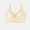 Beige, variant on Fatuov Wireless Bra for Women Adjustable Straps Breathable Bra Solid Color Push Up Full Coverage Sleep Bra 42B