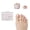 Sterling, variant on GoldFinger Glitzy 3D Handmade Press On Nail Kit, Multicolor Rhinestone Gem X-Long Square False Nail, Reusable & Lasts Up To 2 Weeks, Seamless Snug Fit Technology, With Glue, File & 28Pcs Manicure Set