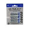 NABC UltraLast ULHD4AA Zinc Chloride Heavy-Duty Batteries