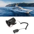 thumbnail image 4 of Car Alarm Horn, Emergency Sound  Black Megaphone 120db 6 Sounds  For 12V Auto Car Firefighting, 4 of 8
