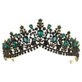 thumbnail image 1 of MasteelfCA Wedding Rhinestone Crown Tiara Delicate Beautiful Party Supply Rhinestone Crown, 1 of 8