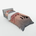 thumbnail image 3 of Ambesonne Pink Bedding Set 4 Pcs, Springtime Blossom, Queen, Pink Black, 3 of 3