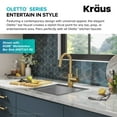 thumbnail image 5 of KRAUS Oletto Single Handle Kitchen Bar Faucet with QuickDock Top Mount Assembly in Brushed Brass, 5 of 11