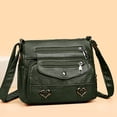 thumbnail image 1 of Bolso Mujer Retro Hombro PU Cuero Bandolera Mujer Diario Verde, 1 of 7