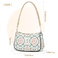 thumbnail image 3 of FORMRS Womens Shoulder Bag with Chain Strap Clutch Purse Cute Tote Handbag, Green Geometric Pattern, 3 of 7