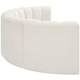 thumbnail image 5 of Meridian Furniture Arc Cream Boucle Fabric Modular Sectional, 5 of 9