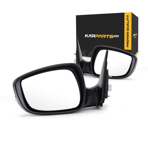 For Hyundai Elantra 2011 2012 2013 Door Mirror Driver and Passenger Side | Pair | Power | Heated | w/ Signal Indicator | Paint to Match | Replacement For 876103Y000 | HY1320178