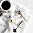 thumbnail image 2 of Espresso Spoons Set of 8 Matte Rose Gold Frosted Handle Stainless Steel Dessert Spoons for Espresso Tea Coffee Ice Cream Sugar Dessert Cake 5.3 Inch, 2 of 5