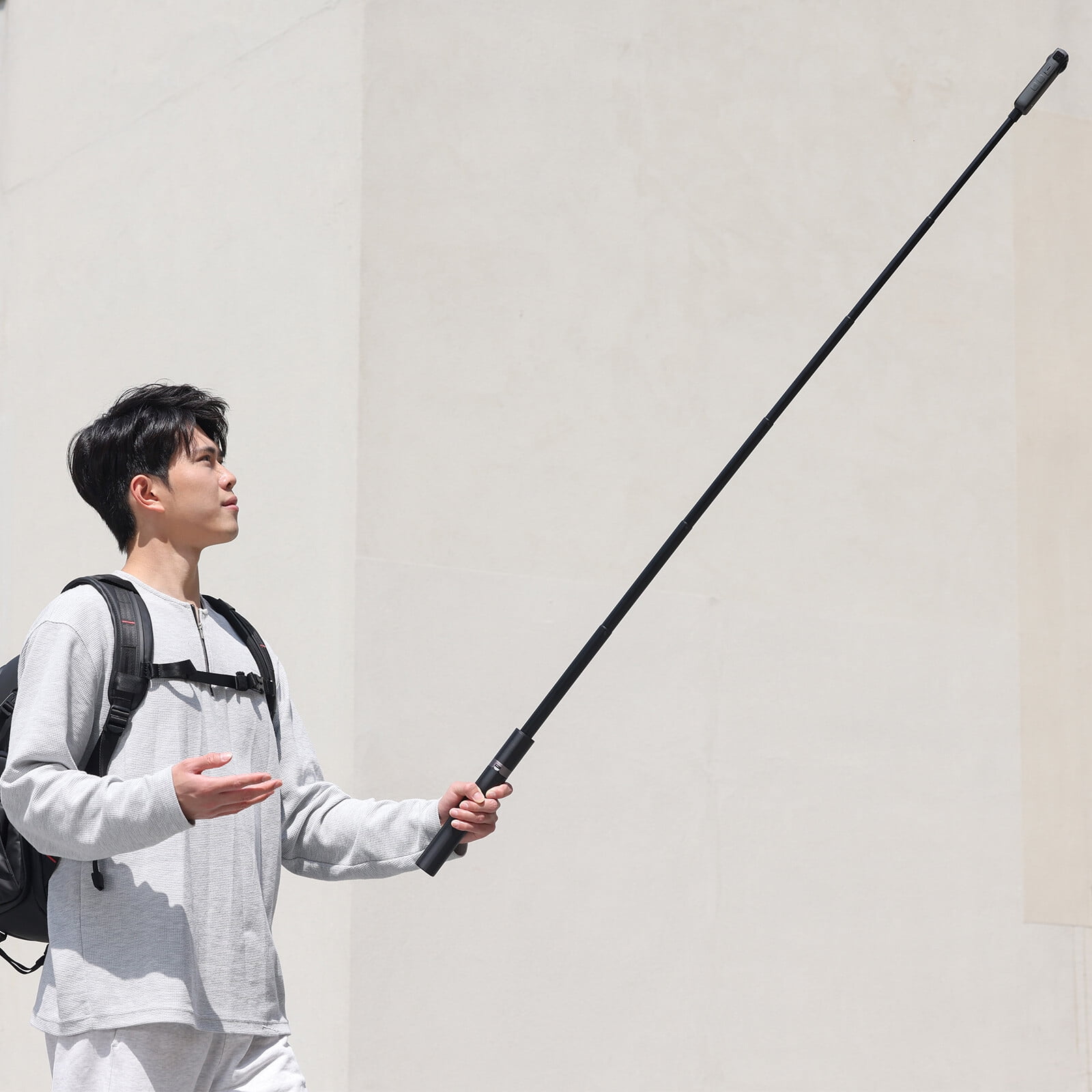 Ulanzi TT52 1.5m Selfie Stick Tripod for GoPro DJI Insta360 Action Cameras, Lightweight Extendable Tripod & Monopod with 1/4” Screw, Portable Vlogging Stand for Travel, Outdoor & Live Video