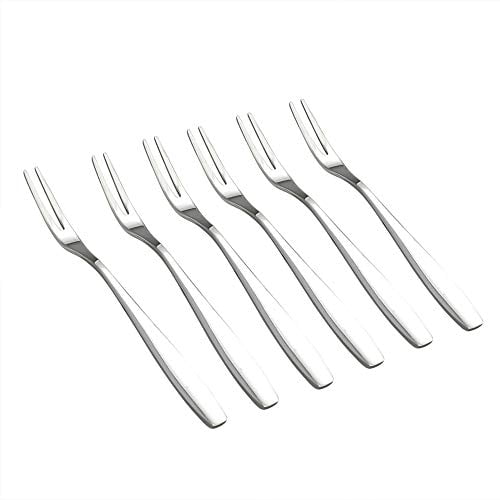 Ggbin 12-Piece Mini Cake Forks, Stainless Steel Fruit Forks, Mini Dessert Forks