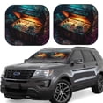 thumbnail image 1 of Fotbe Underwater Treasure Chest Juego de 2 Piezas de Parasoles para Parabrisas | Bloqueador Solar para Auto | Accesorios Plegables para Protección Solar Interior-Small, 1 of 6