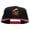 Red Black, variant on Rasta Alien Embroidered Two Tone Superior Cotton Twill Flat Bill Snapback Cap - Gold Black OSFM